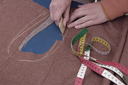 Muster zurechtschneiden